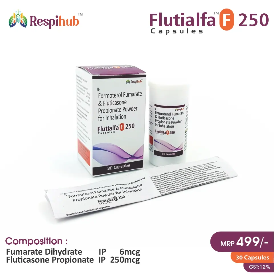 Fluticasone  + Formoterol at the best price in PCD Pharma Franchise for Corticosteroid, Asthma, and COPD Management.